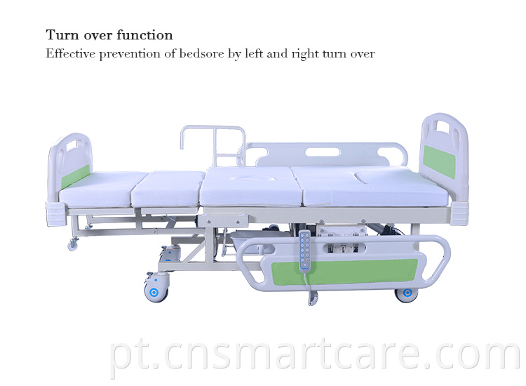 Anti -lateral Slip Electric Reclining Hospital Bed com camas